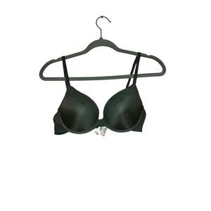 🛑 LAST CHANCE! Primark emerald green push up underwire bra size 34D